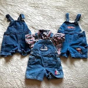 ❗️Sale❗️Bundle: 3 pairs overalls, 1 shirt